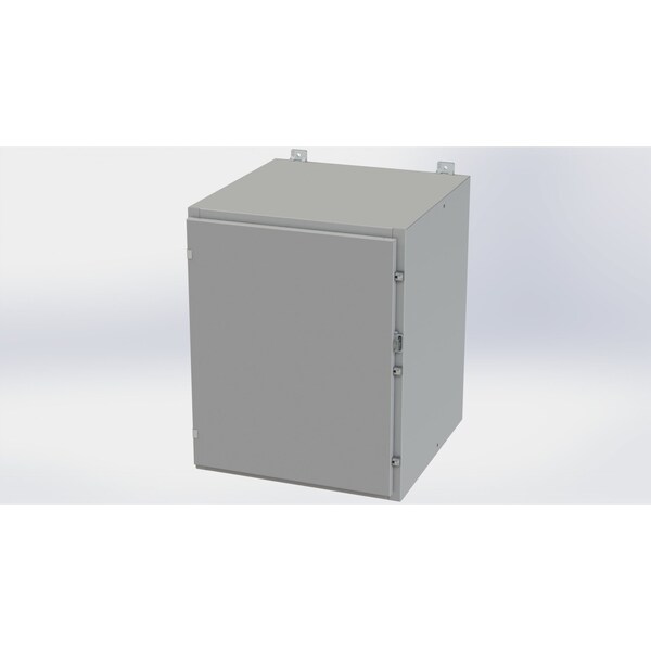 Saginaw Control & Engineering Clamps with Padlock Hasp Electrical Enclosures, 30 in H, 24 in D, 24 in W, NEMA 4, Carbon Steel SCE-30H2424LP - main